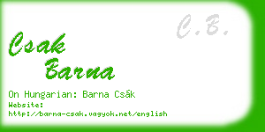 csak barna business card