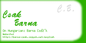 csak barna business card